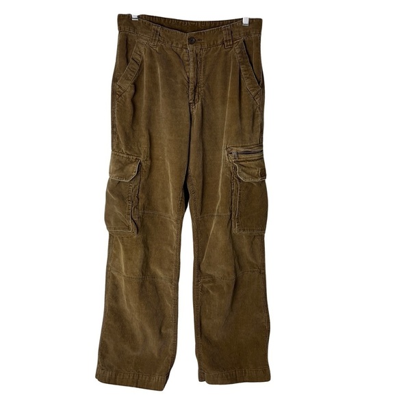 Y2K High Rise Relaxed Fit Cargo Corduroy Pants - Picture 2 of 8